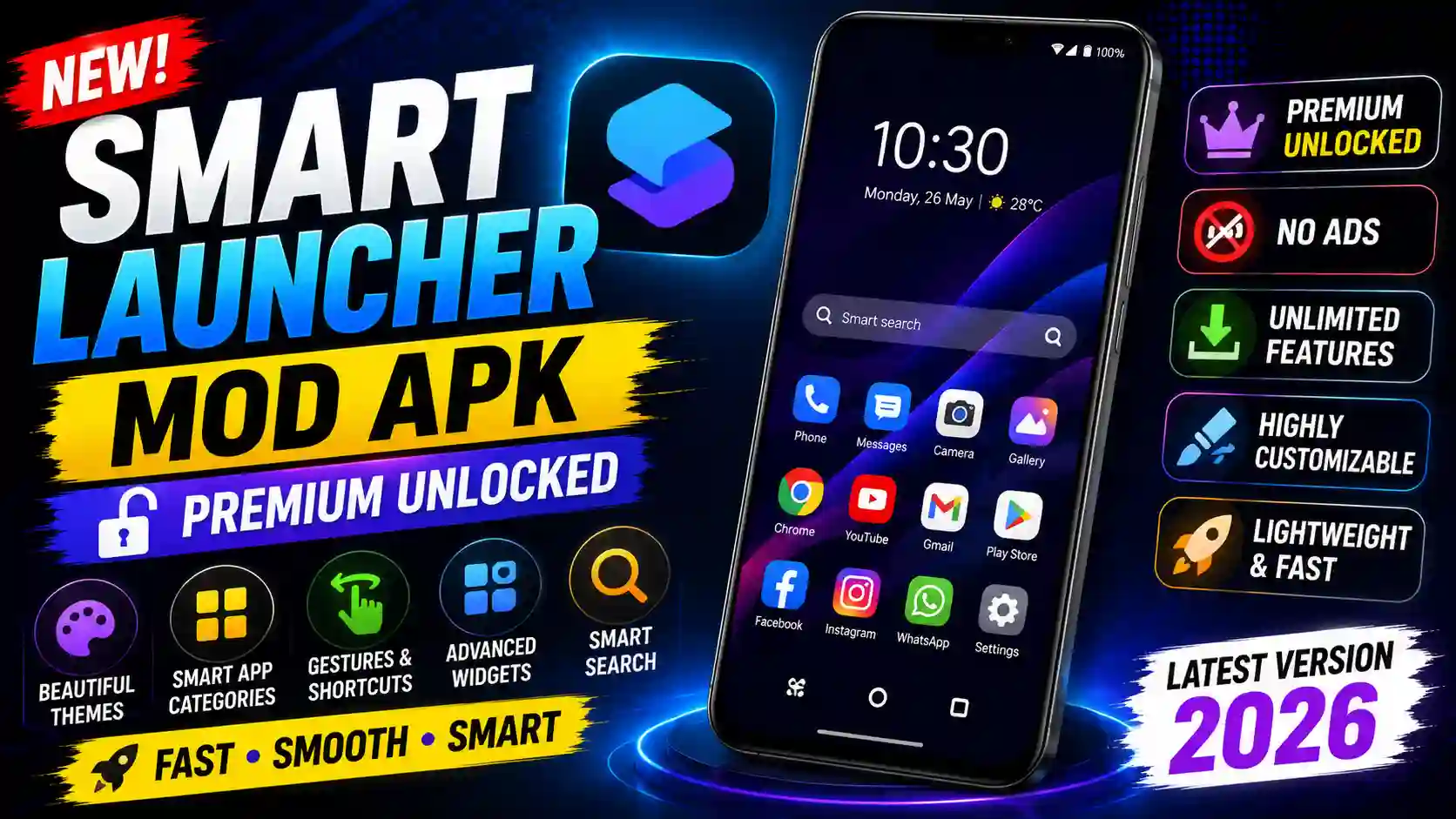 Smart Launcher Mod APK 2026: Unlock the Ultimate Android Home Screen Experience for Free (Pro Features Revealed) 1 Smart Launcher Mod APK 2026